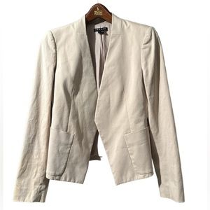 Theory Tan Bend Blazer Cotton Size 8